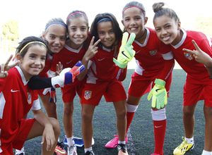 Temp. 2015-2016. Primer entrenamiento de las más pequeñas de la Academia